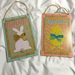 Bunny and chick decor